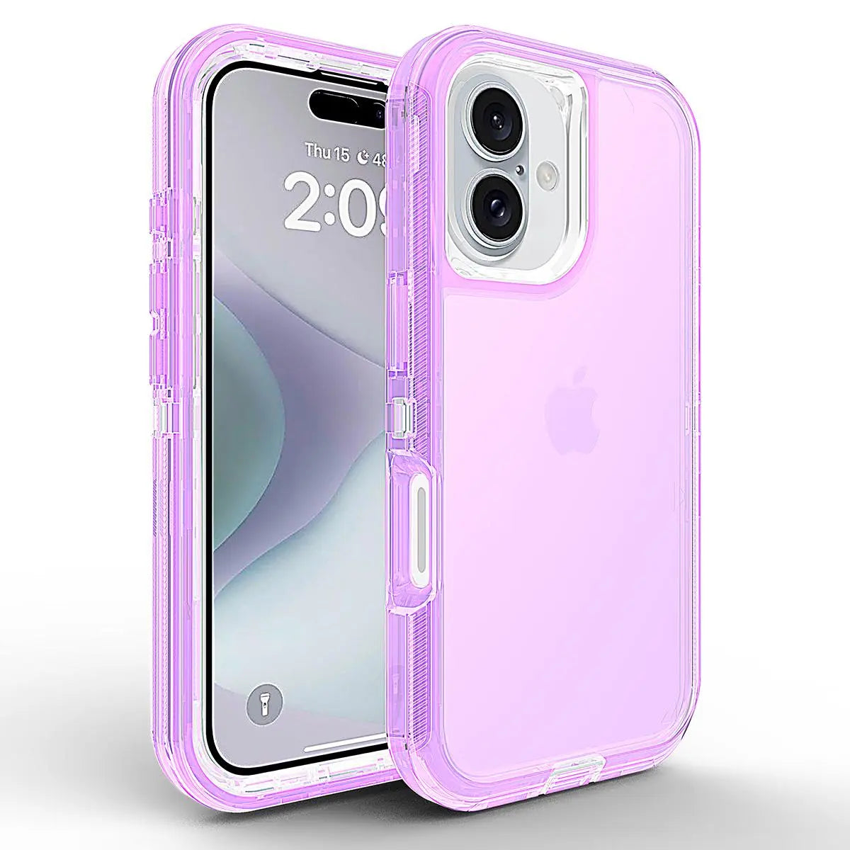 3-Layer Shockproof Clear Case for iPhone 17 Pro Max 16 15 14 13 12 11 Pro Max, Heavy Duty Transparent Military-Grade Drop Protection Cover for iPhone 17 Air iPhone Air