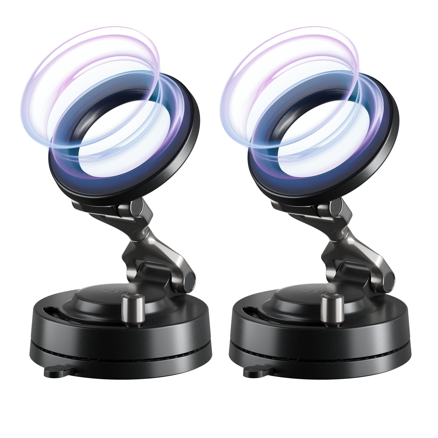 Statik HyperMount (Gen 3) Magnetic Phone Holder, for iPhone and Android | Upgraded Magnet Strength, Nano-suction Adhesive Gel, 360° Rotation, Compatible with MagSafe, Metal Rings for Android