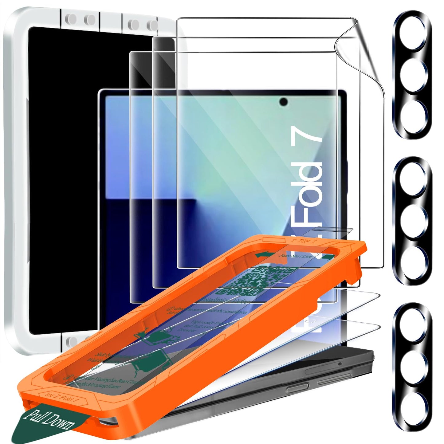 IMBZBK 3 Pack Privacy Screen Protector for iPhone 13, Tempered Glass | 9H+ Hardness, Military Grade Shatterproof, Case Friendly, Bubble Free Auto-Dust Removal, with 3 Camera Lens Protectors