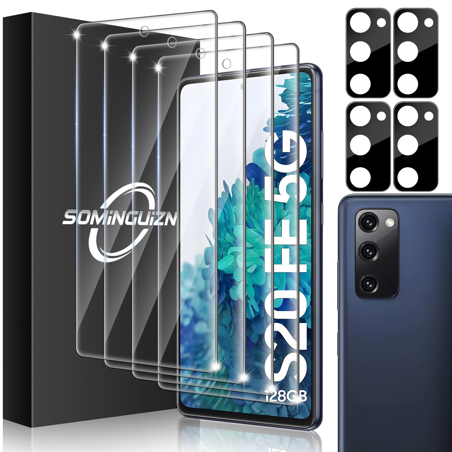 3+3 for Samsung Galaxy A26 5G Privacy Screen Protector Camera Protector | 9H Tempered Glass Cell Phone Protector Camera Lens Protector
