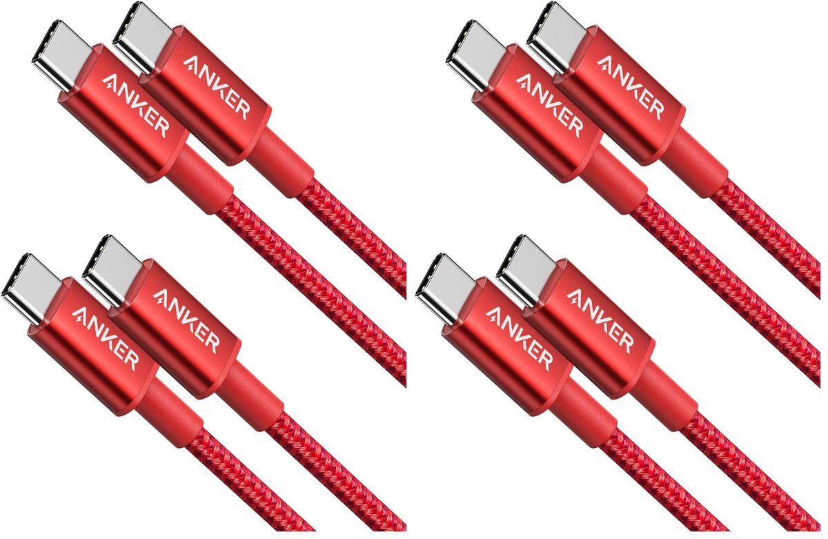 Anker USB C to USB C Cable, 60W Fast Charging Cable (2-Pack, 6 ft, Black) | For iPhone 17 Series, iPad mini 6, and More