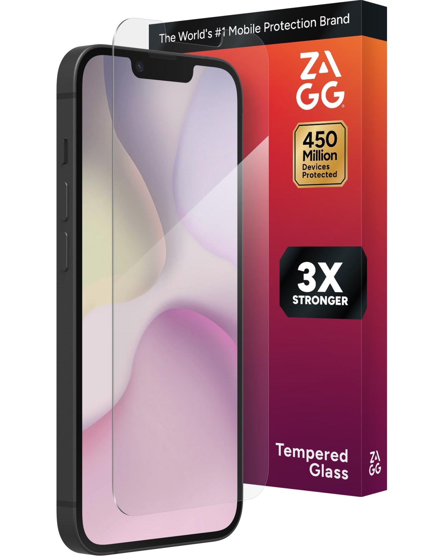 ZAGG Glass+ Screen Protector for iPhone 16/15 – 3X Stronger Tempered Glass with Reinforced Edges, Scratch & Smudge Resistant, InvisibleShield, Easy Installation