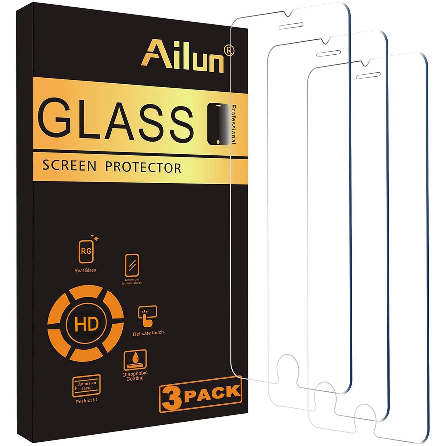 Ailun 3 Pack Screen Protector for iPhone 17 Pro Max, Tempered Glass | 6.9 inch, Installation Frame, Sensor Protection, Dynamic Island Compatible, Case Friendly