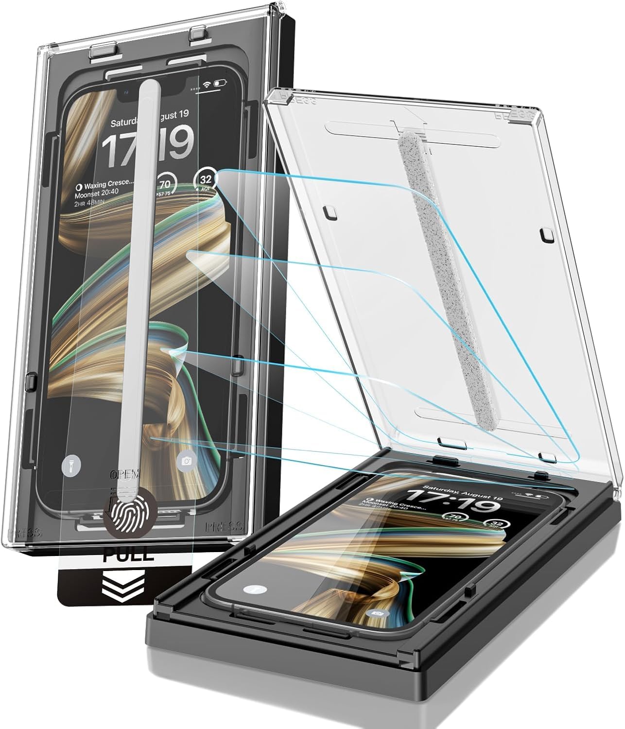 EZ-GLAZ-4 Pack for iPhone 16 Pro Max Privacy Screen Protector (6.9") | 26° Privacy Protection, 12FT Military Grade Shatterproof, 9H+ Tempered Glass Film with Flawless Fit Box, Scratch Resistant