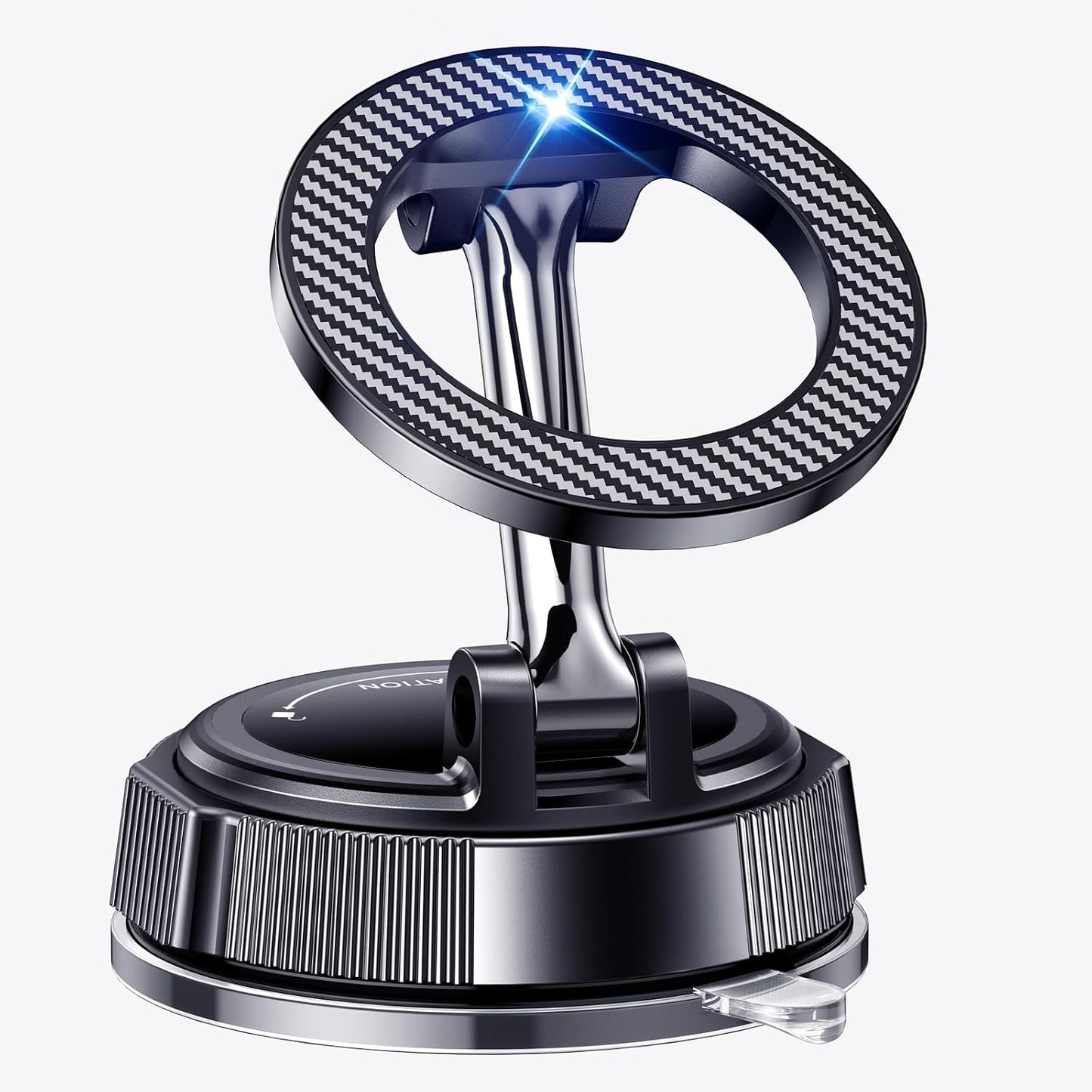 PGU for Magsafe Dashboard & Windshield Car Phone Holder 2026 89+LBS Suction & 3600gf Magnetic 360° Adjustable Phone Holders for Your Car Cell Phone Car Mount for iPhone 17-12 Series