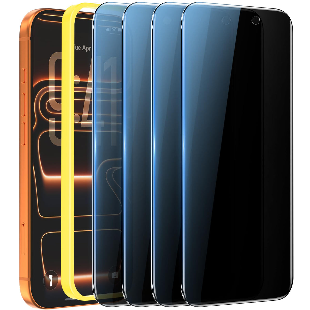 WHPXJY 2 Pack Privacy Screen Protector for iPhone 12/12 Pro 6.1 inch, Anti-Spy Screen Protector Tempered Glass Film Shatterproof/Anti-Scratch/Touch Sensitive/No Air Bubbles/Easy to Install