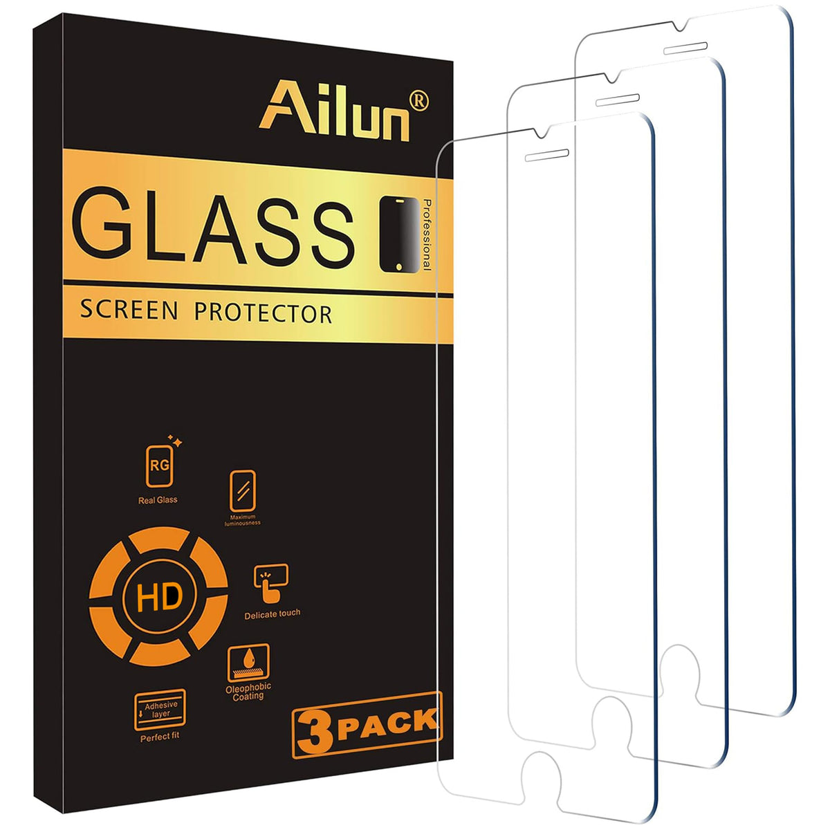 Ailun 3 Pack Screen Protector for iPhone 17 Pro Max, Tempered Glass | 6.9 inch, Installation Frame, Sensor Protection, Dynamic Island Compatible, Case Friendly