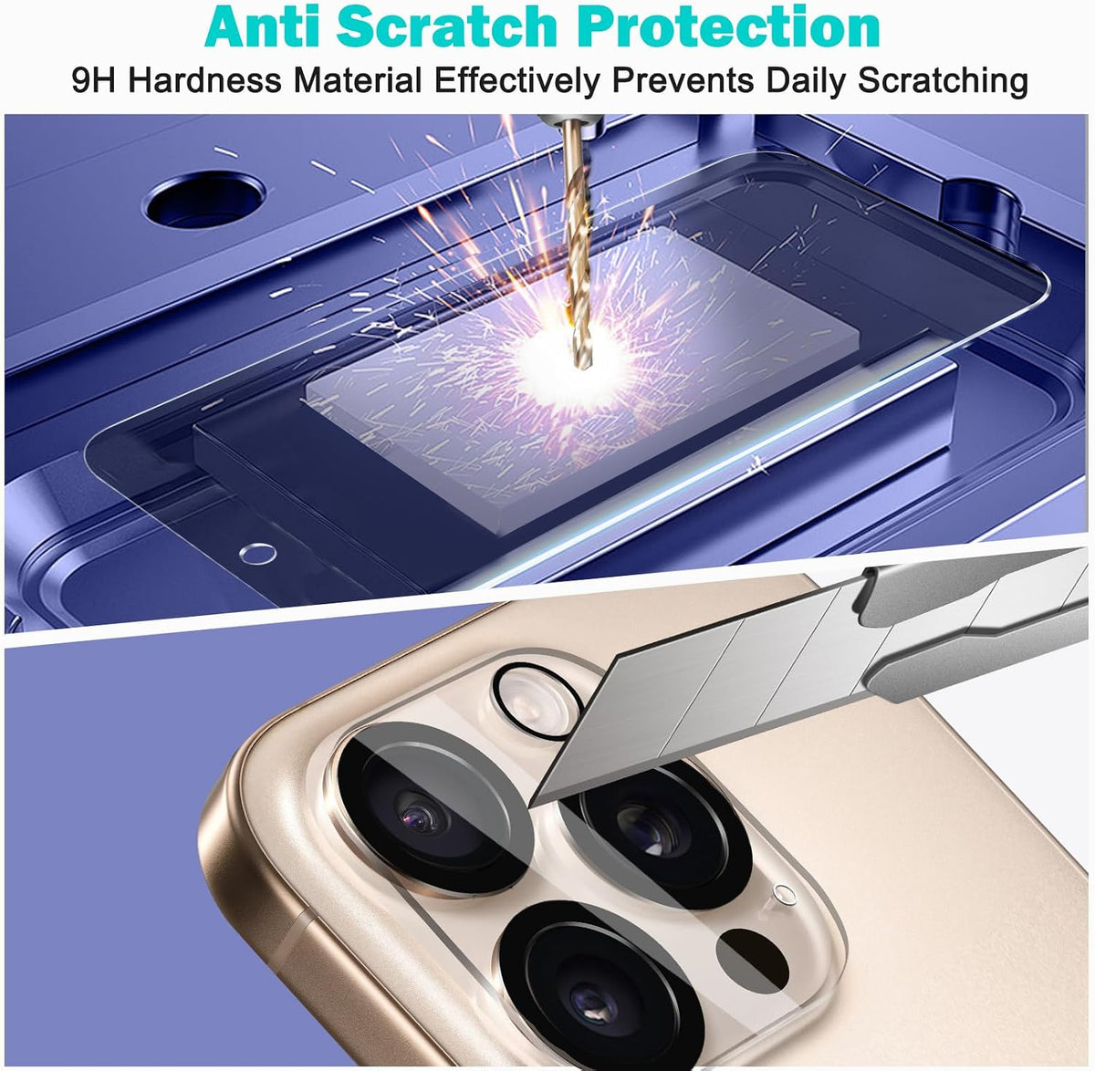 PEHAEL for iPhone 16 Pro Max Privacy Screen Protector+Camera Lens Protector | 3+3 Pack, Installation Frame, Cleaning kits, Anti-Spy Private, Anti-Scratch, 9H Tempered Glass, Case Friendly, [6.9 inch]
