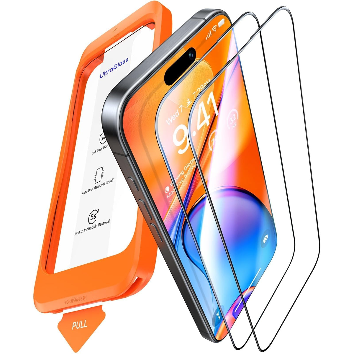 UltraGlass TOP 9H+ Armor for iPhone 17 Pro Privacy Screen Protector, 2 Pack | NO.1 Military Grade Shatterproof, Privacy Screen iPhone 17 Pro Tempered Glass, 100% Anti Spy, Longest Durable 17Pro 6.3"