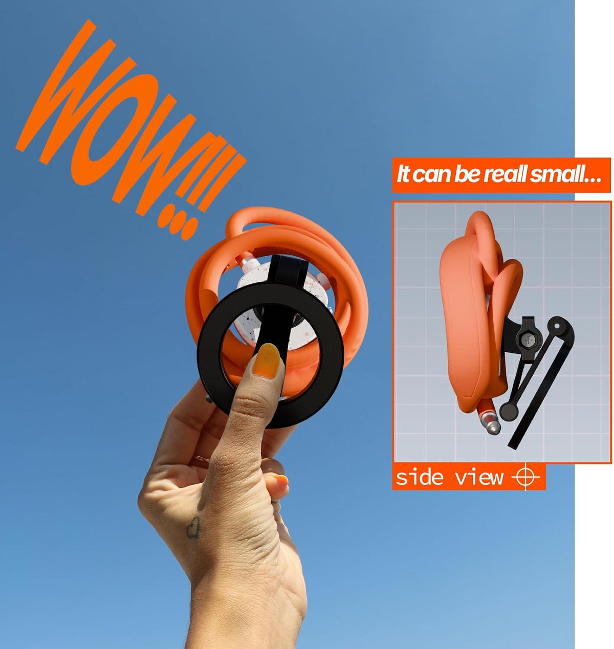 Neck Phone Holder Hands Free for POV/Vlog 27.5inch Flexible Hose | Selfie Chest Phone Holder with Strap Perfect for Recording, Cooking, Cycling Compatible with iPhone, Android