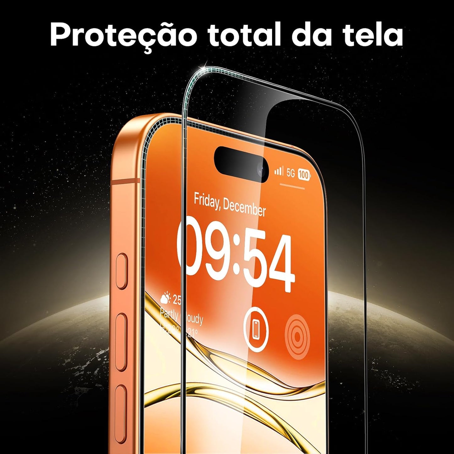 TOCOL for iPhone 17 Pro Max Screen Protector, Clear | Easy Installation Bubble-Free, 9H+ Tempered Glass, 8FT Military Grade Shatterproof, Anti-Scratch, Case Friendly HD 2 Pack