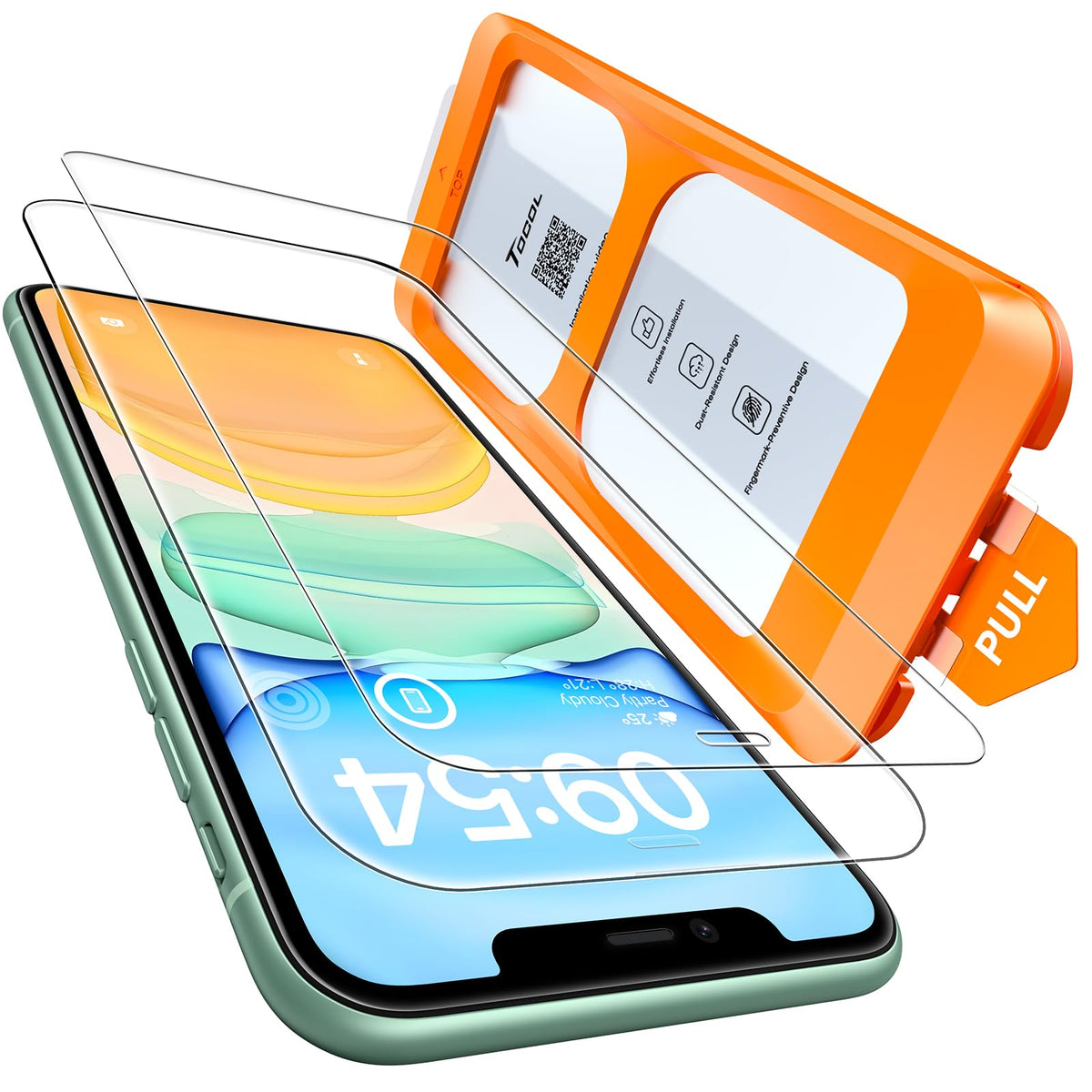 TOCOL for iPhone 16 Pro Max Privacy Screen Protector | Easy Installation, 25° Anti Spy, Data Protection, 9H+ Tempered Glass, 8FT Military Grade Shatterproof, Anti-Scratch, 2 Pack