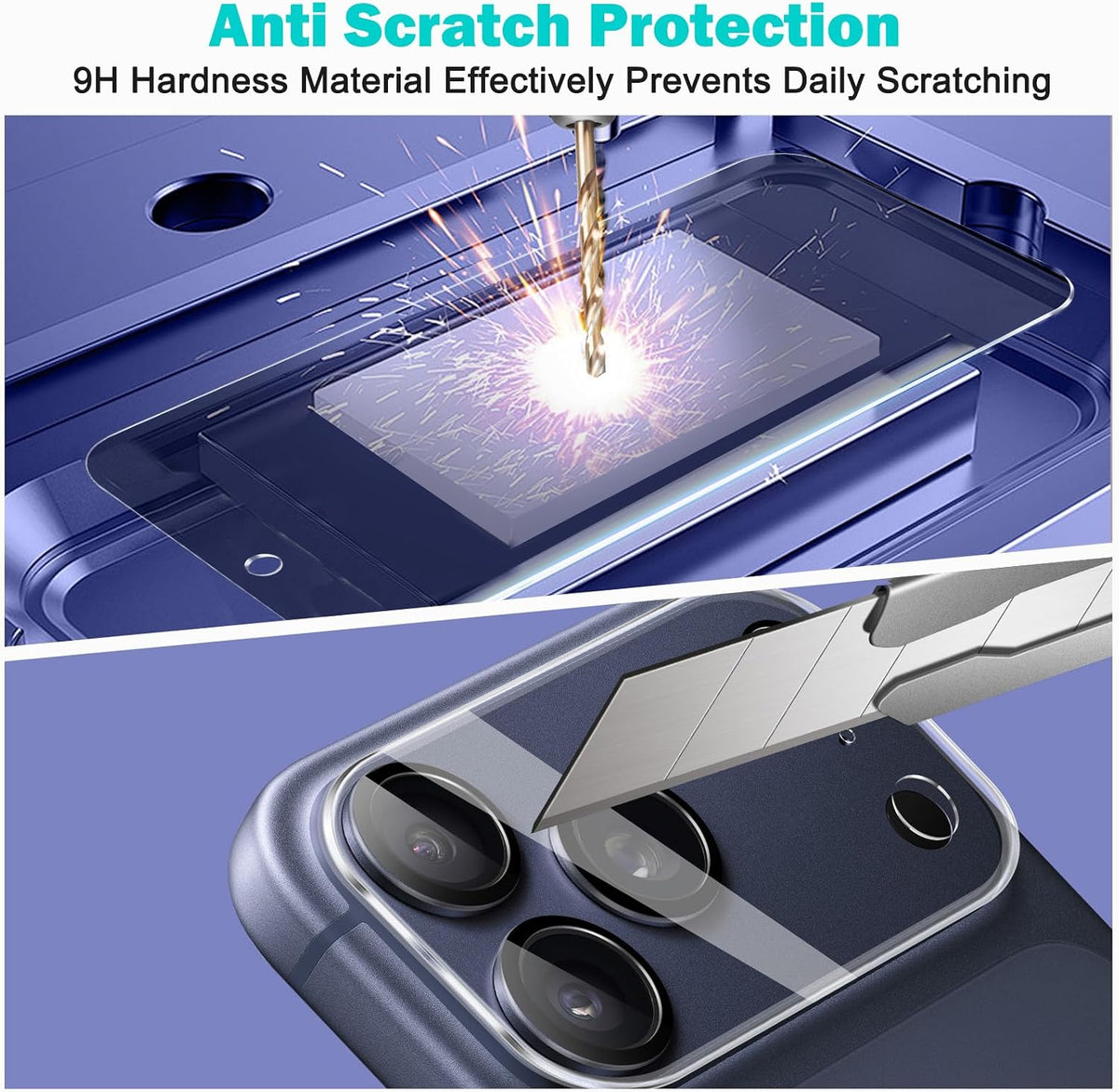 PEHAEL for iPhone 17 Pro Max Privacy Screen Protector+Camera Lens Protector | 3+3 Pack, Installation Frame, Cleaning kits, Anti-Spy Private, Anti-Scratch, 9H Tempered Glass, Case Friendly, [6.9 inch]