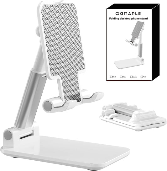 Phone Stand for Desk Cell Phone Holder Stands for iPhones | Mini, Cute, Portable, Fully Foldable, Under 8" Devices, All Smart phones, Office Accessories