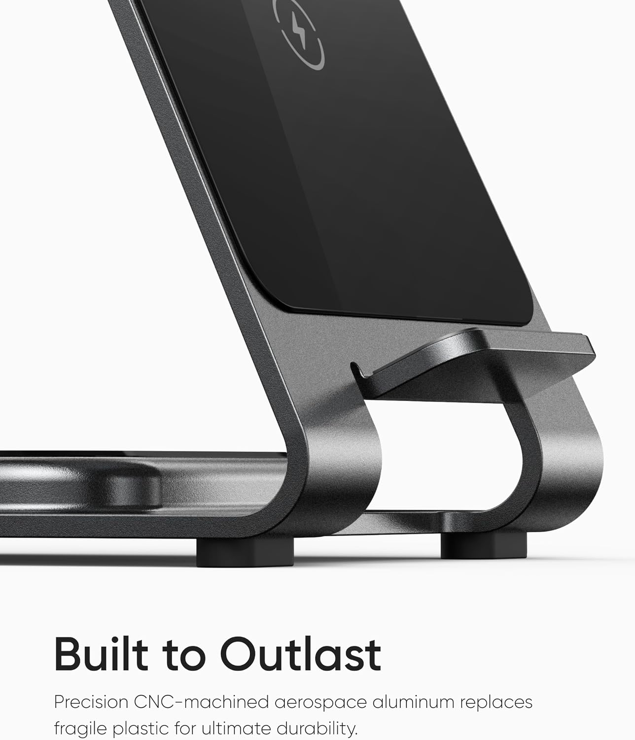 Intoval Aluminum 3 in 1 Wireless Charging Station for iPhone 17 16 15 14 13 12 11 Pro Max XR, Wireless Charger for Apple Watch 11 10 9 8 7 Ultra SE 3 2, Phone Charger for AirPods 4 Pro 2 3 (Grey)