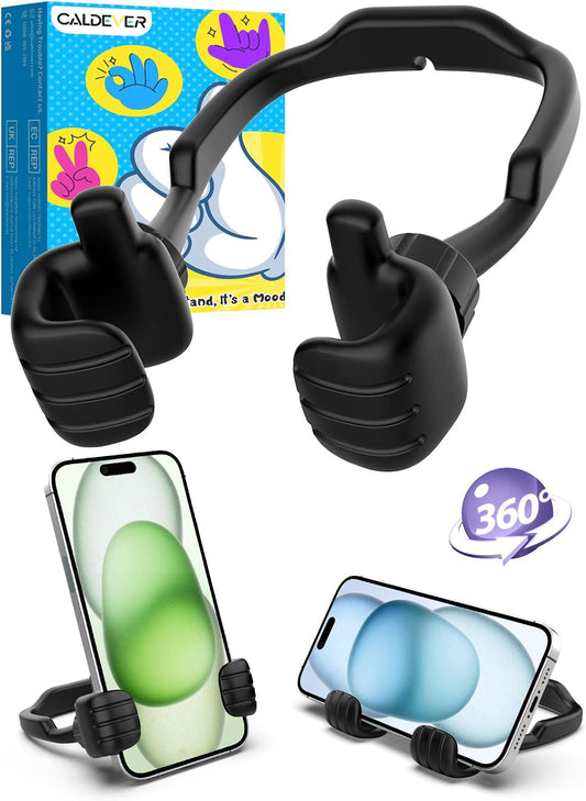 Stocking Stuffers for Teens Boys Men Kids Gifts Thumbs Up Lazy Phone Holder | Back to School Supplies, Cell Phone Stand for Desk, Gifts for Adults Teenage Girls, Funny Cool Gadgets, Gifts for Christmas