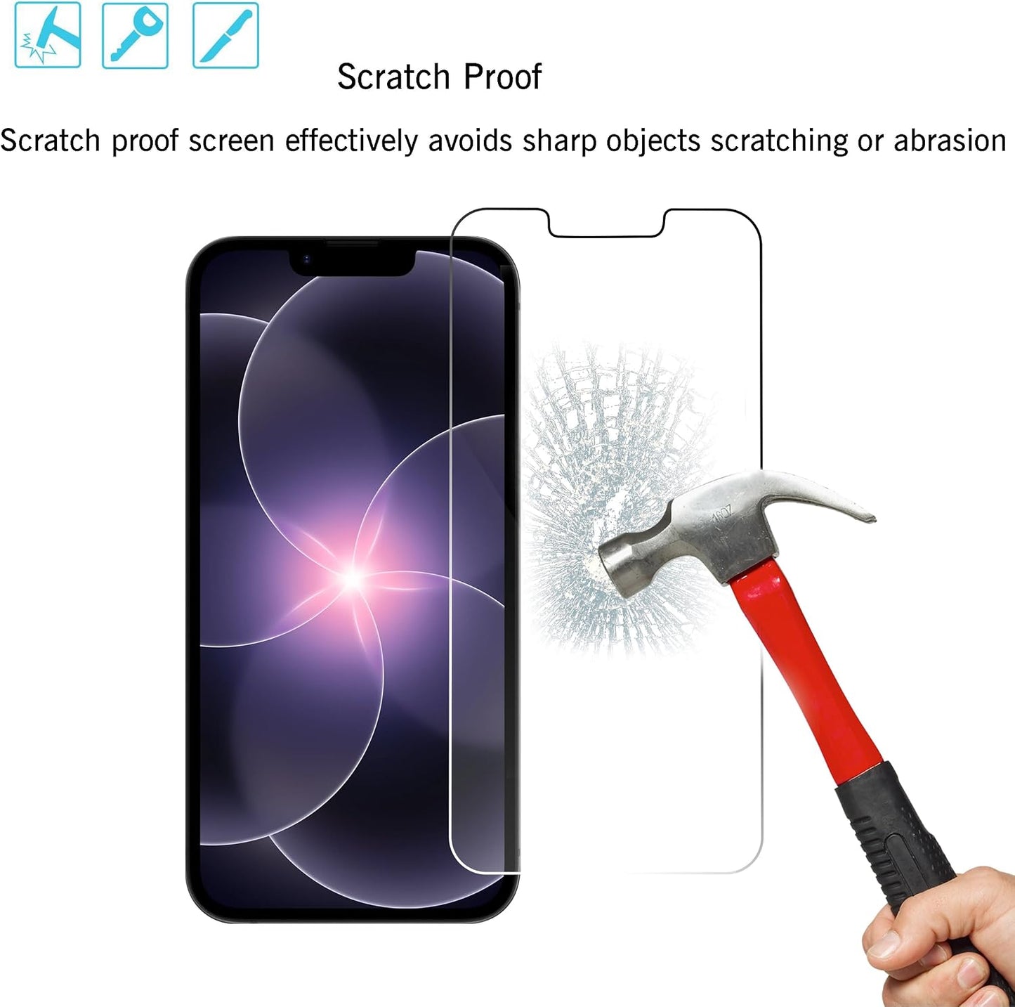 Ailun 3 Pack Screen Protector for iPhone 17e/16e/14/13/13 Pro | 6.1 Inch, Tempered Glass, Case Friendly, Not for iPhone 16 6.1 Inch