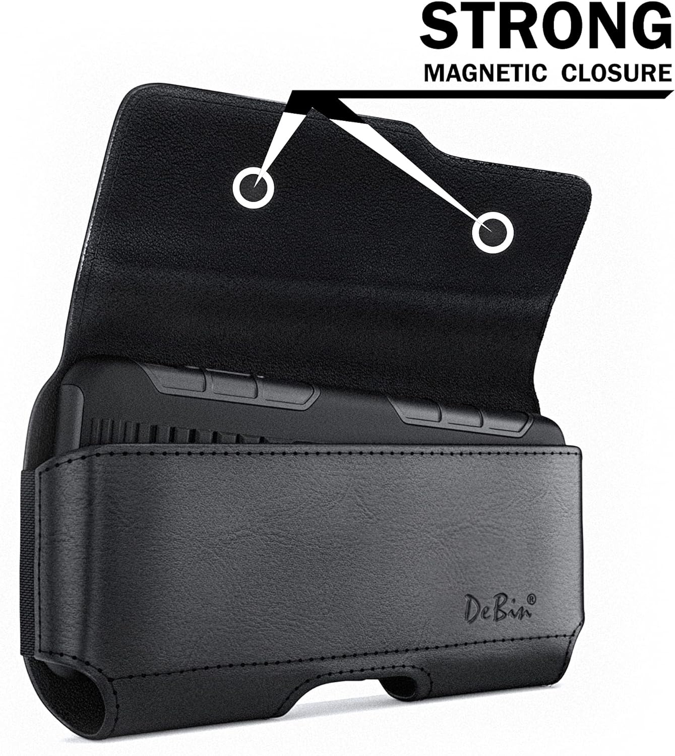 Holster for iPhone 17 17 Pro 16 Pro 16e 15 15Pro 14 13 12 11 Xs 10 X XR – Cell Phone Belt Holder Case with Clip for Men Women Pouch (Fits Protective Cover on) Black