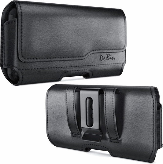 Holster for iPhone 17 17 Pro 16 Pro 16e 15 15Pro 14 13 12 11 Xs 10 X XR – Cell Phone Belt Holder Case with Clip for Men Women Pouch (Fits Protective Cover on) Black