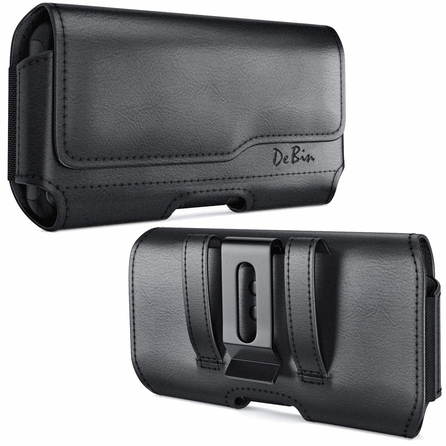 Holster for iPhone 17 17 Pro 16 Pro 16e 15 15Pro 14 13 12 11 Xs 10 X XR – Cell Phone Belt Holder Case with Clip for Men Women Pouch (Fits Protective Cover on) Black