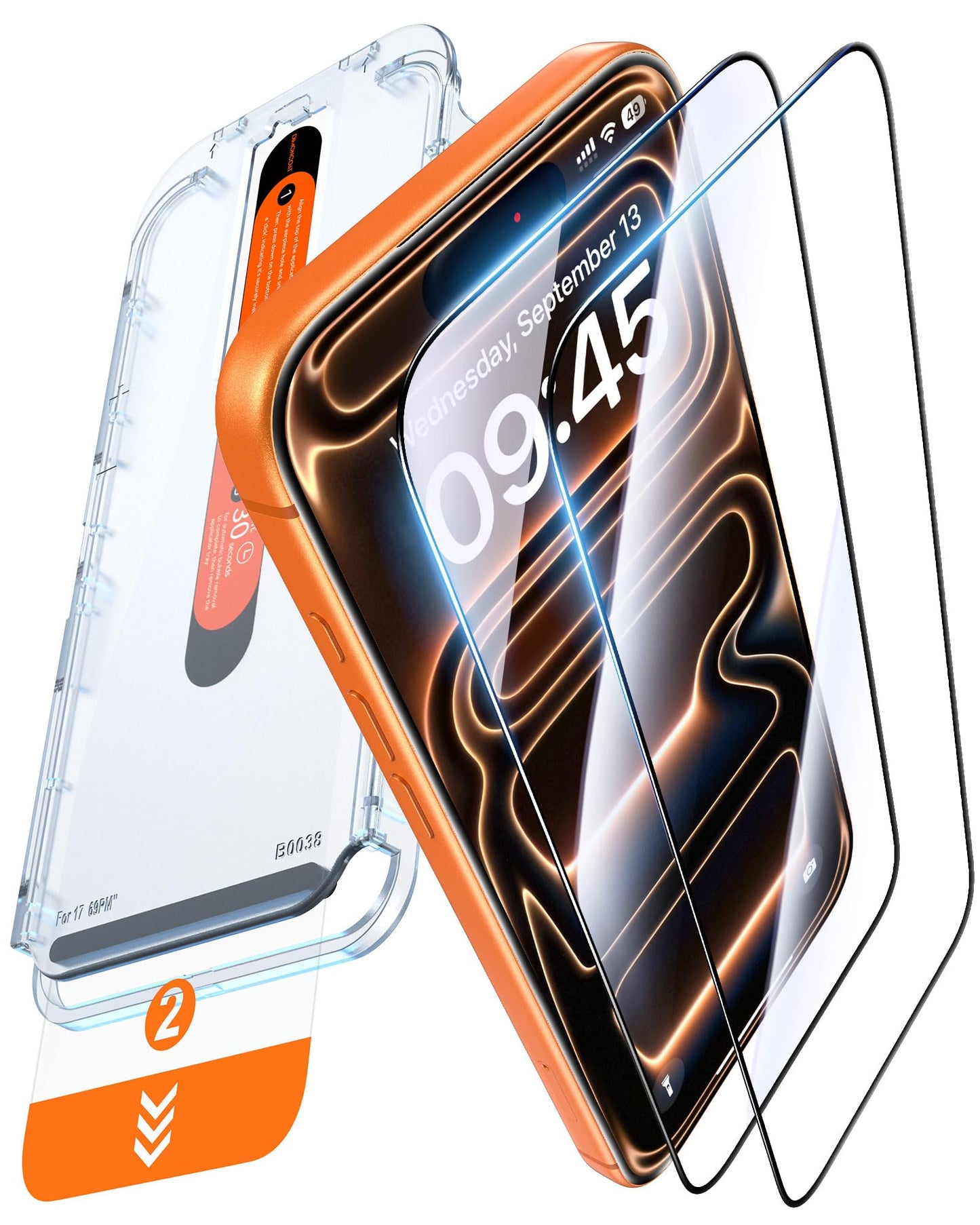 DIMONCOAT 2 Pack for iPhone 17 Pro Max Privacy Screen Protector Glass 6.9" | 13FT Drop Tested, Auto Alignment Kit, 10X Military-Grade Tempered Glass, Stronger Edge Protection, Case Friendly, Bubble-Free