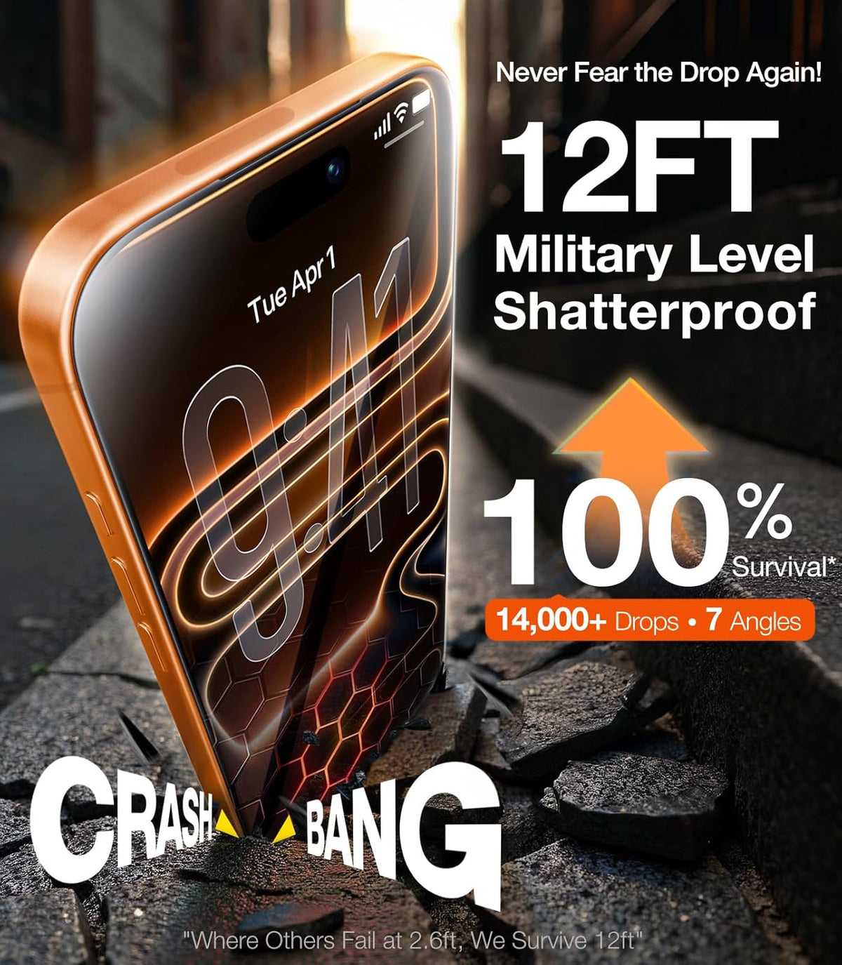 UltraGlass TOP 9H+ Armor for iPhone 17 Pro Privacy Screen Protector, 2 Pack | NO.1 Military Grade Shatterproof, Privacy Screen iPhone 17 Pro Tempered Glass, 100% Anti Spy, Longest Durable 17Pro 6.3"
