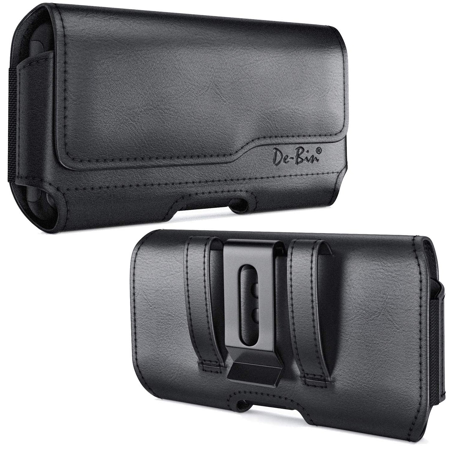 Holster for iPhone 17 17 Pro 16 Pro 16e 15 15Pro 14 13 12 11 Xs 10 X XR – Cell Phone Belt Holder Case with Clip for Men Women Pouch (Fits Protective Cover on) Black