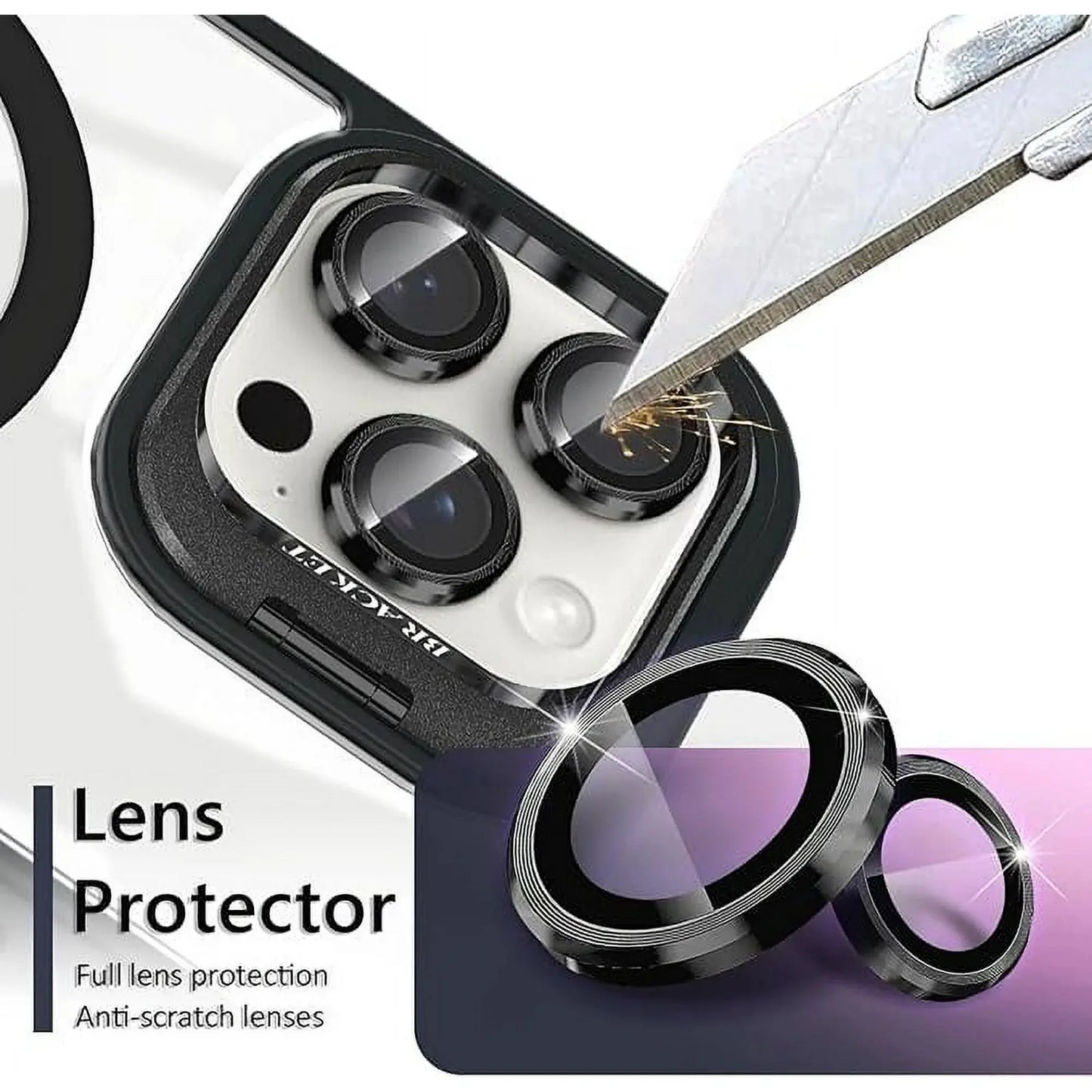 Shockproof Kickstand Heavy Duty Clear Case For Apple iPhone 17 17e Air 16 16e 15 14 Plus 13 Pro 12 11 Pro Max Compatible With MagSafe Cover + Camera Lens Protector