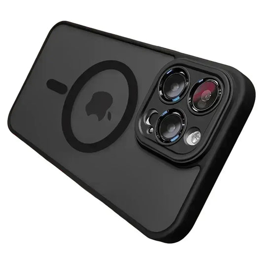 Luxury Magnetic Wireless Charging Phone Case for iPhone 17 16 15 14 13 12 11 Pro Max plus Matte Translucent Hard Pc Armor Shockproof Camera Lens Case