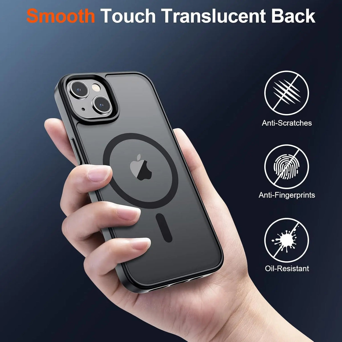 Magnetic Magsafe-Compatible Smartphone Casing for iPhone 17, 16, 15, 14, 13 - 10 FT Military Grade Drop Protection, Slim Translucent Matte Shockproof Cover for Handheld Cellphone Devices, Accessories
