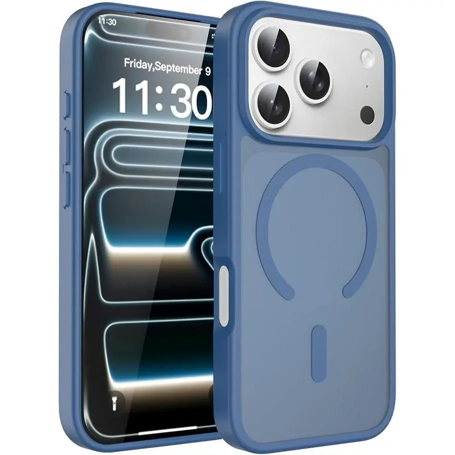 Magnetic for iPhone 17 16 15 14 13 12 Fit for MagSafe Military-Grade ,iphone 17 pro max phone cases Drop Protection Translucent Matte  Black phone cases  Durable Shockproof Protective,for Men Women Girls