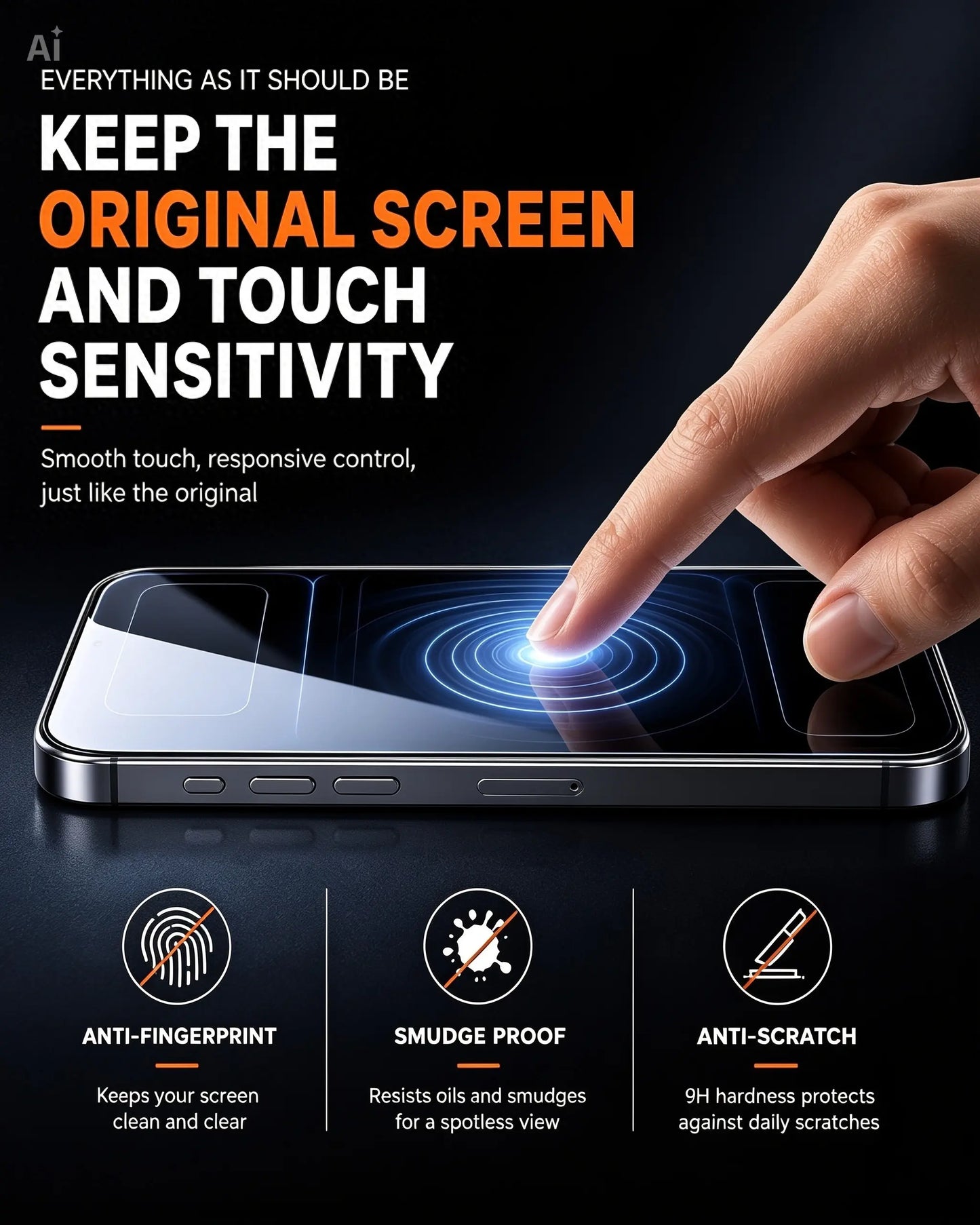 2 Pack Multi-Model Privacy Tempered Glass Screen Protector for iPhone 17/16/15/14/13/12/11 - 9H Hardness, Shockproof, Impact-Absorbing Anti-Spy, 4 Side 360° Privacy, HD, Tempered Glass Feels Smooth Yet Tough Mobile Phone Accessory Cover