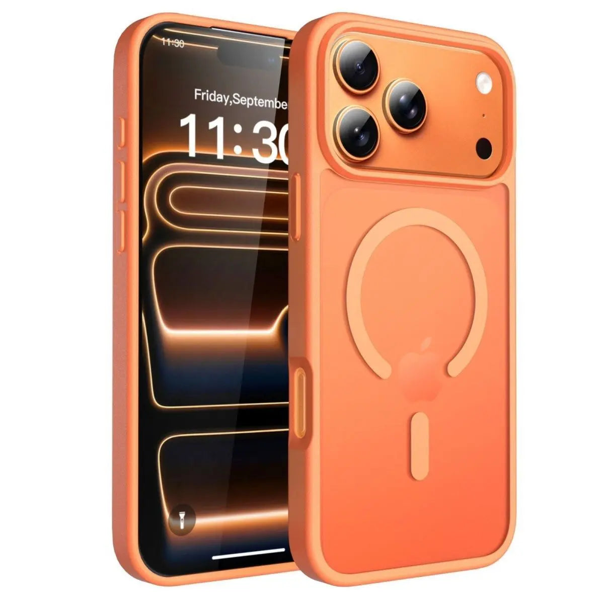Magnetic phone case for iPhone 17/16/16E/15/14/13/12/11 promax pro plus  (Compatible with MagSafe)(10 FT Military Grade Drop Protection) Slim Translucent Matte Shockproof Phone Cover,Soft Skin‑Friendly Touch