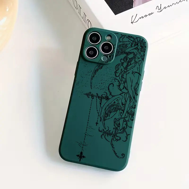 Suitable Ins Style Creative Fashion New Mobile Cover Simple Full-Package Transparent Protective Shell For iPhone 17 16 15 14 13 12 11 Pro Max Plus Air - Top Fan's Phone Case Cover as Perfect Gift Get Ready for Halloween