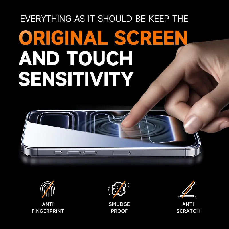 New-MAGIC JOHN 2-Pack Screen Protector for iPhone, Samsung, and Google–Crystal Clear, Scratch-Resistant, Ultra-Smooth Touch, Privacy Protection, Circular Polarized Eye Protection, Easy Installation