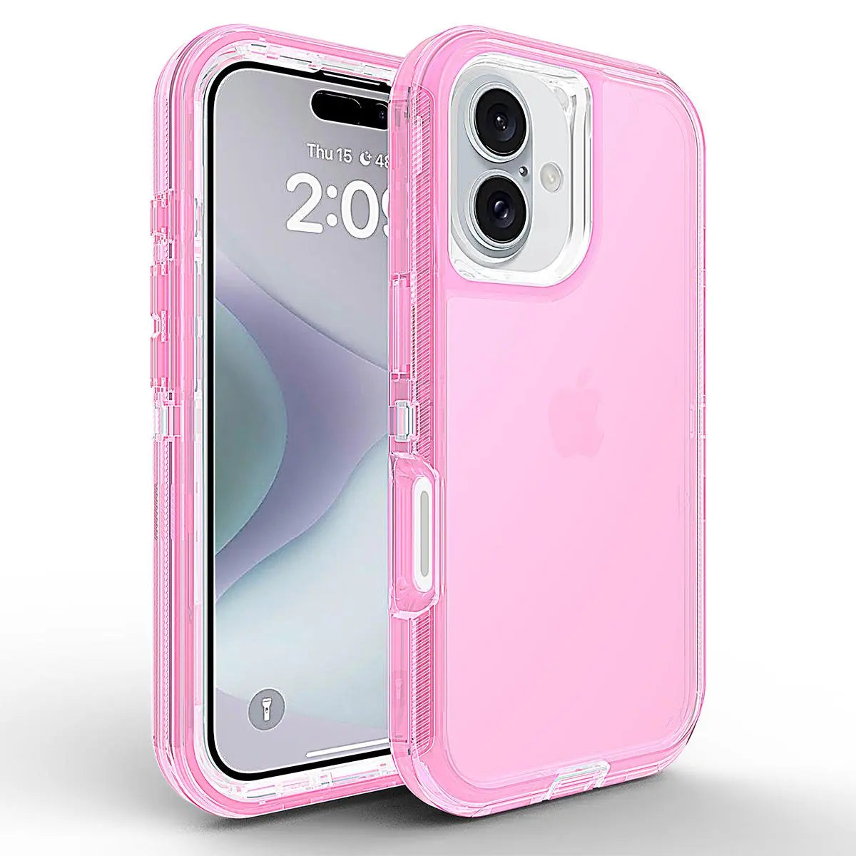 3-Layer Shockproof Clear Case for iPhone 17 Pro Max 16 15 14 13 12 11 Pro Max, Heavy Duty Transparent Military-Grade Drop Protection Cover for iPhone 17 Air iPhone Air