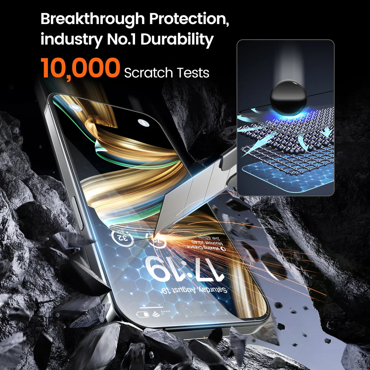 [2-PCS] PandaShield HD/Privacy Screen Protector for iPhone 13,14,15,16,17,18 plus pro max – Anti-Spy, Easy Install bo, 9H Hardness, Full Coverage