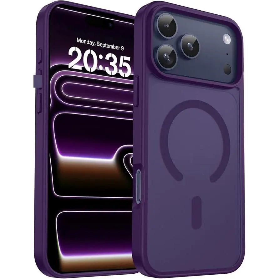 Magnetic for iPhone 17 16 15 14 13 12 Fit for MagSafe Military-Grade ,iphone 17 pro max phone cases Drop Protection Translucent Matte  Black phone cases  Durable Shockproof Protective,for Men Women Girls