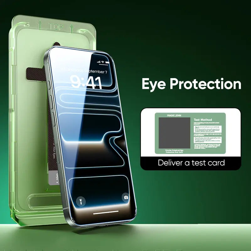 MAGIC JOHN 2-Pack Screen Protector for iPhone, Samsung, and Google–Crystal Clear, Scratch-Resistant, Ultra-Smooth Touch, Privacy Protection, Circular Polarized Eye Protection, Easy Installation summerwins