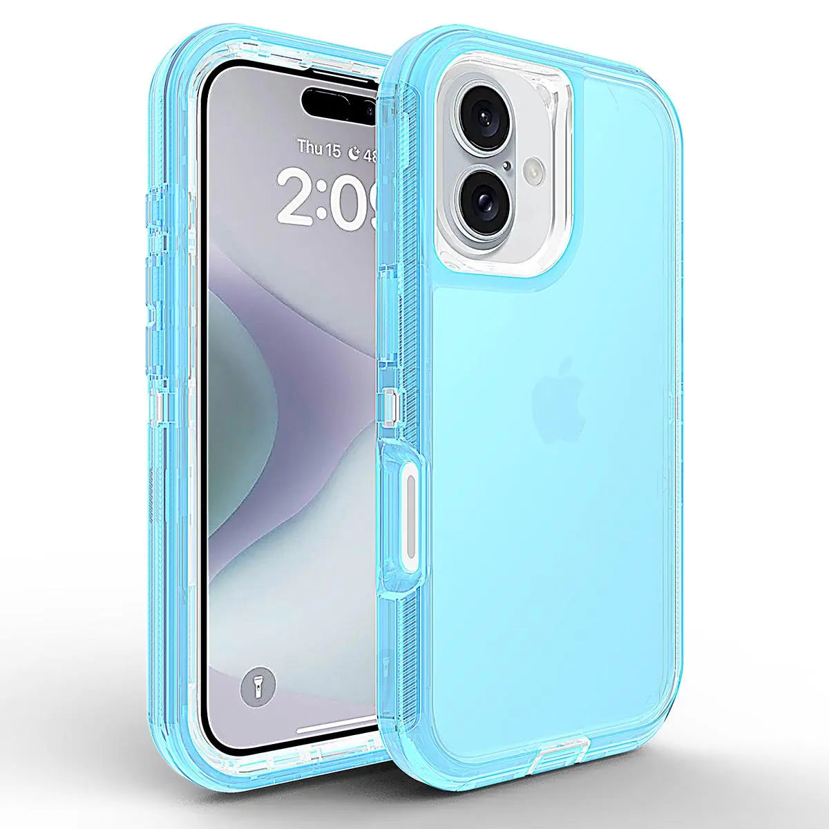 3-Layer Shockproof Clear Case for iPhone 17 Pro Max 16 15 14 13 12 11 Pro Max, Heavy Duty Transparent Military-Grade Drop Protection Cover for iPhone 17 Air iPhone Air