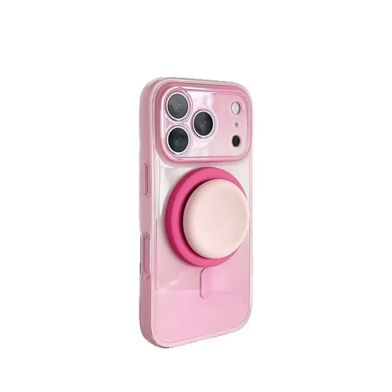 Magnetic 2-in-1 double-layer gradient full-cover AI button case, suitable for iPhone 17/16/15 Pro Max, iPhone 16, iPhone 15 hard case