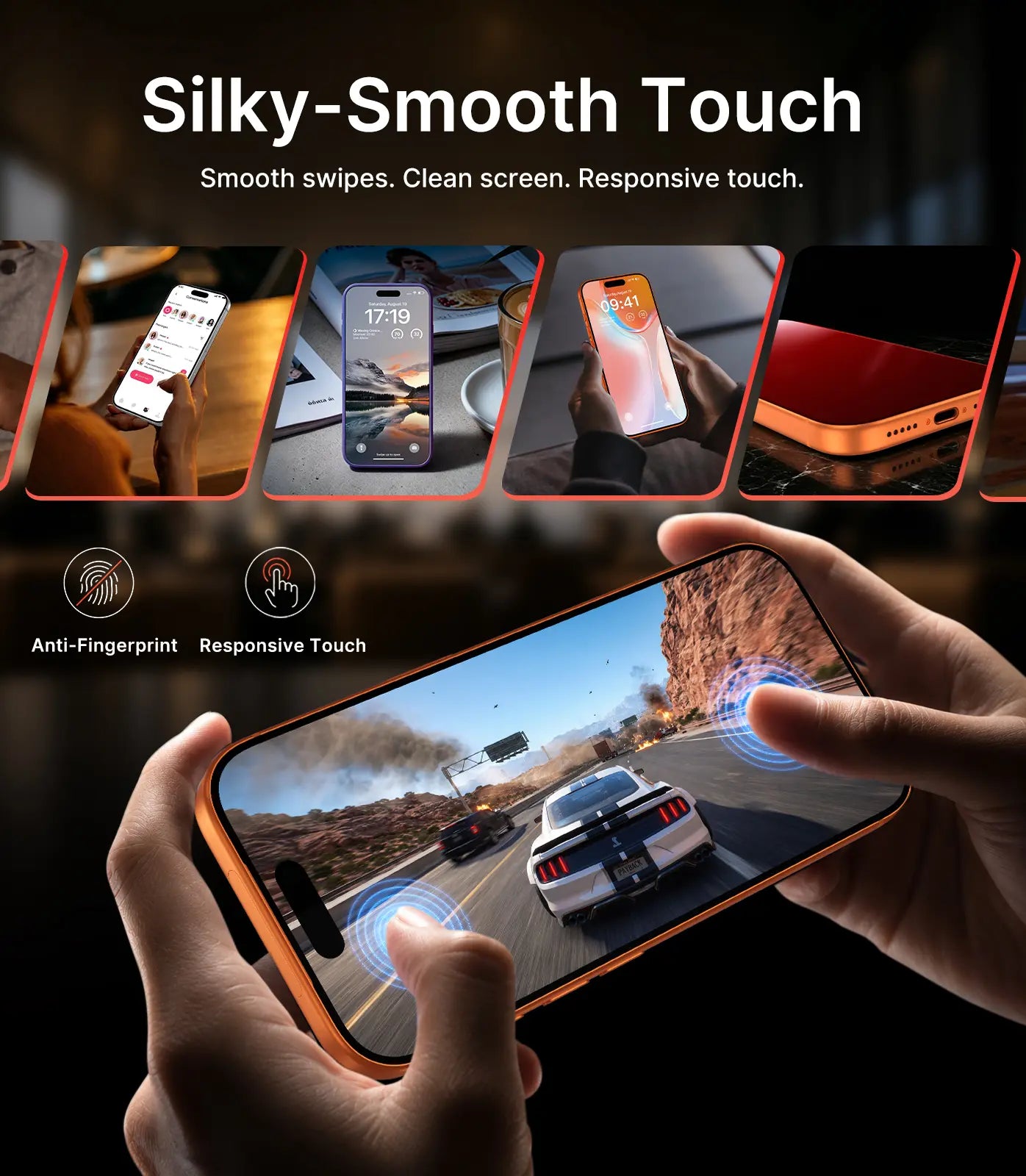 2-PCS PandaShield Transparent Privacy HD Screen Protector for iPhone 13-18 Plus Pro Max - Anti-Spy, Easy Install, 9H Hardness, Full Coverage, Smartphone Cellphone Protective Accessory