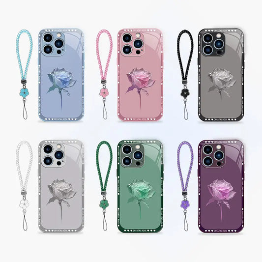 Brand new premium phone case,For iPhone 17/16/15/14/13/12/11 Pro Max Plus and Samsung models (S25, S24, S23, S22, S21, S20,A series) Free four-leaf clover lanyard，drop-proof and fingerprint-resistant，simple and elegant design，multiple colors available 995
