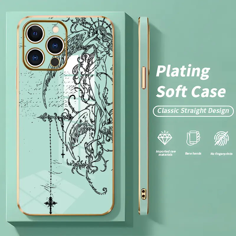 Suitable Ins Style Creative Fashion New Mobile Cover Simple Full-Package Transparent Protective Shell For iPhone 17 16 15 14 13 12 11 Pro Max Plus Air - Top Fan's Phone Case Cover as Perfect Gift Get Ready for Halloween