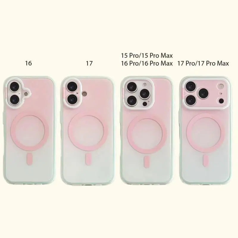 Magnetic 2-in-1 double-layer gradient full-cover AI button case, suitable for iPhone 17/16/15 Pro Max, iPhone 16, iPhone 15 hard case